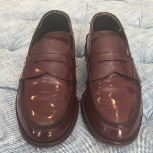 Gucci Penny Loafers, Burgundy, Men’s size 10.
